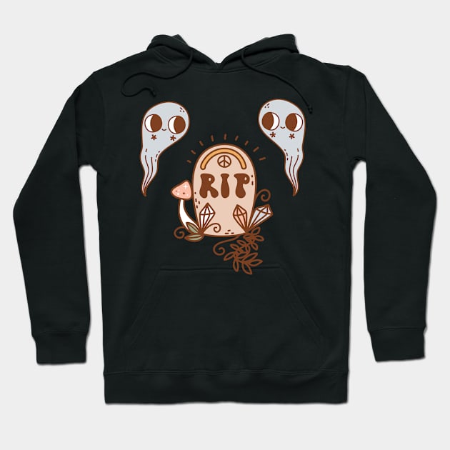 Spooky Graveyard Hoodie by Milibella